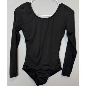 Capezio Black Long Sleeve Bodysuit